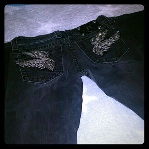 Black miss me jeans