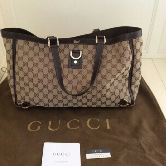Gucci Monogram Large Abbey Tote
