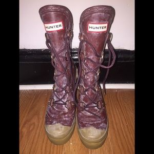 Hunter rain boots with heels