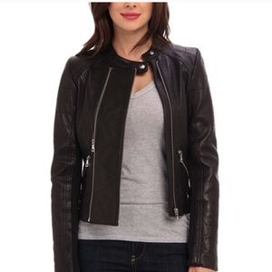 Steal! New Sam Edelman Black Leather moto jacket!