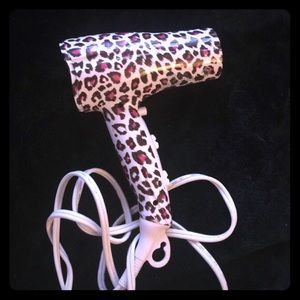 Pink leopard hair dryer