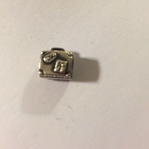 Silver Suitcase pandora charm