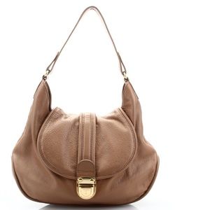 Genuine Tahari light brown leather bag!