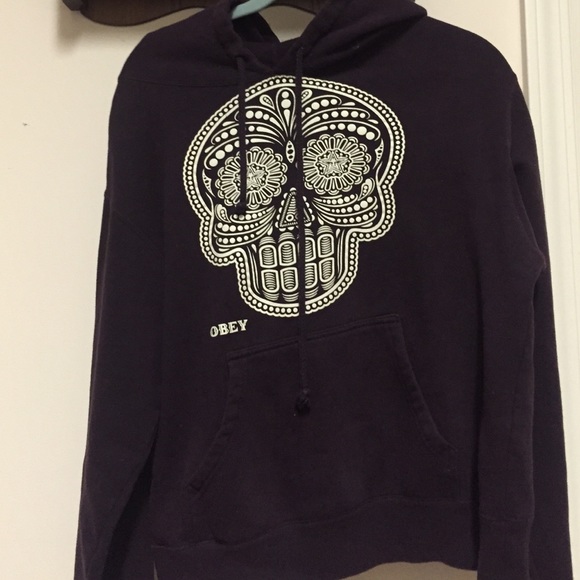 OBEY sugar skull hoodie