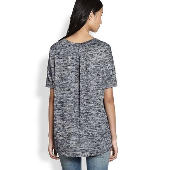 Rag & Bone - New Giada Tee Shirt in Marled grey - Picture 2 of 4