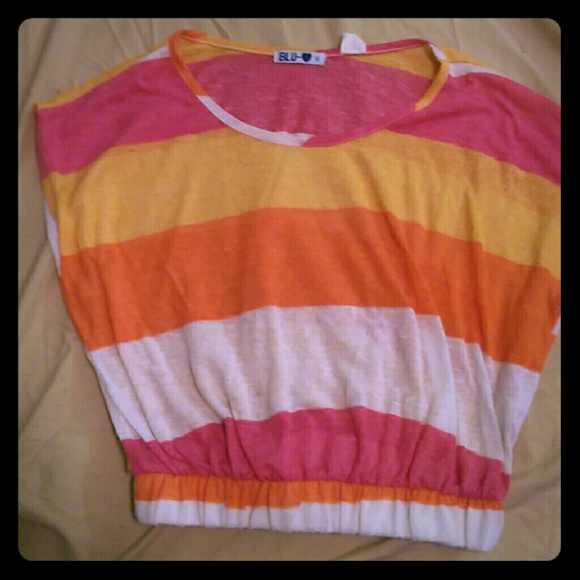 Striped shirt fits very small