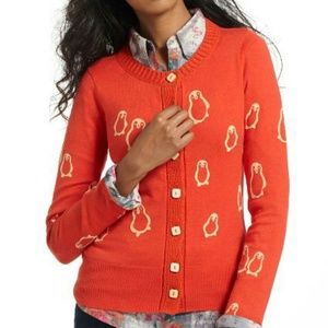 Flocked Penguin Cardigan