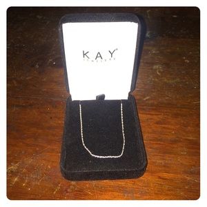 Kay Jewelers 18" thin sterling silver chain