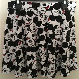 Mickey Mouse skater skirt.