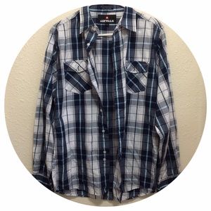 Men's Airwalk Blue/white flannel
