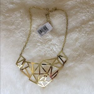 Gold statement necklace