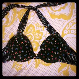 Floral push up bikini top