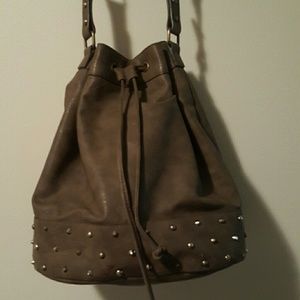 studded bucket bag