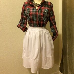 🔹White Circle Skirt🔹