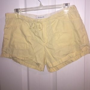 Abercrombie and Fitch yellow shorts
