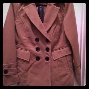 Tan peacoat. Size small. NWT