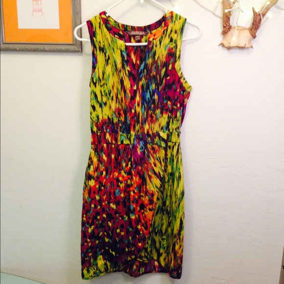 Charlie Jade Dresses & Skirts - Charlie Jade Mutli-color Tulip Skirt Dress