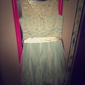 Blue prom dress