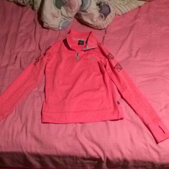 quarter zip Pink Victoria secret