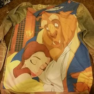 Beauty and the beast crew neck