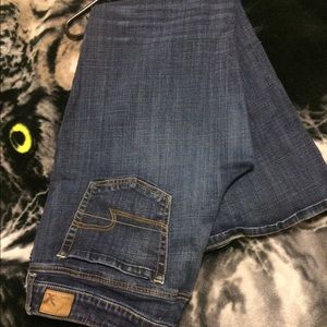 AE favorite boyfriend jean dark wash