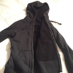 Lined zip  hoodie