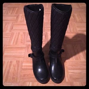 Black Sperry Top-Sider Rain Boots