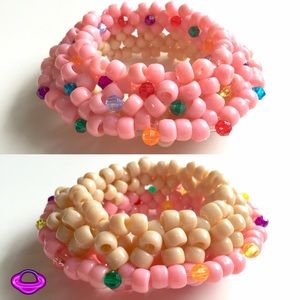 ❌SOLD❌ Kandi Pink Donut 3D Cuff Rave