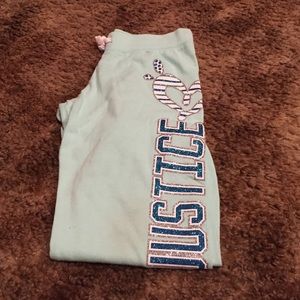 Justice sweats