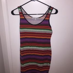 Multicolored mini dress