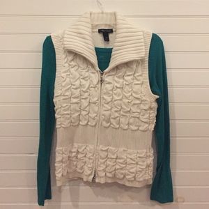 Winter White sweater vest