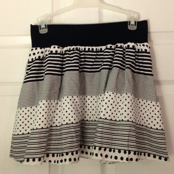 Black and white skirt