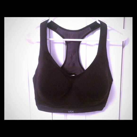 Black Victoria's Secret VSX sports bra 34DDD