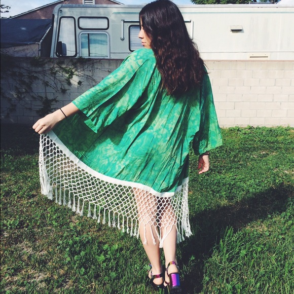 ✖️SOLD✖️ Green kimono from Australia