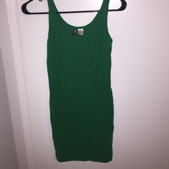 Mini green dress