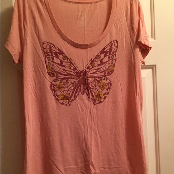 ❌Sold❌Pink Butterfly tee