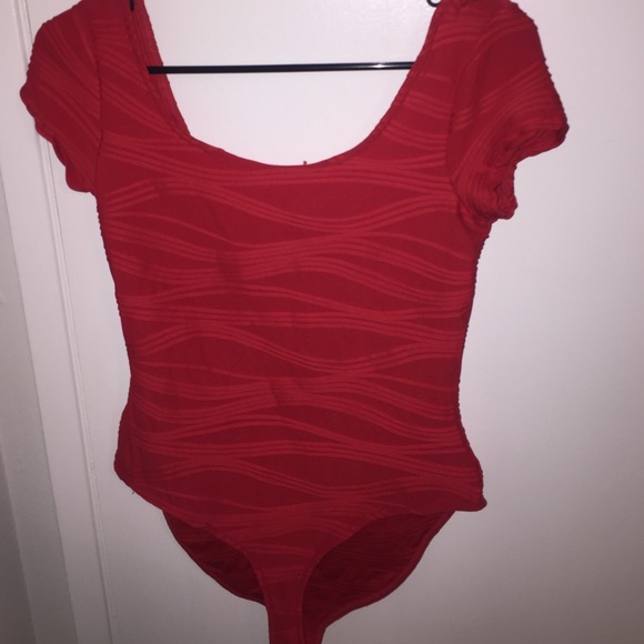 Red body suit