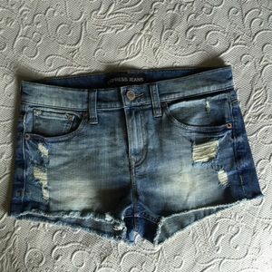Express jeans shorts
