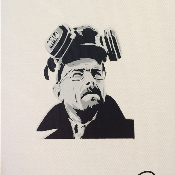 Walter White stenciled canvas - Picture 2 of 2