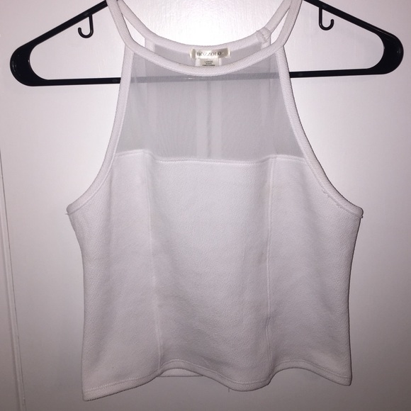 White crop top