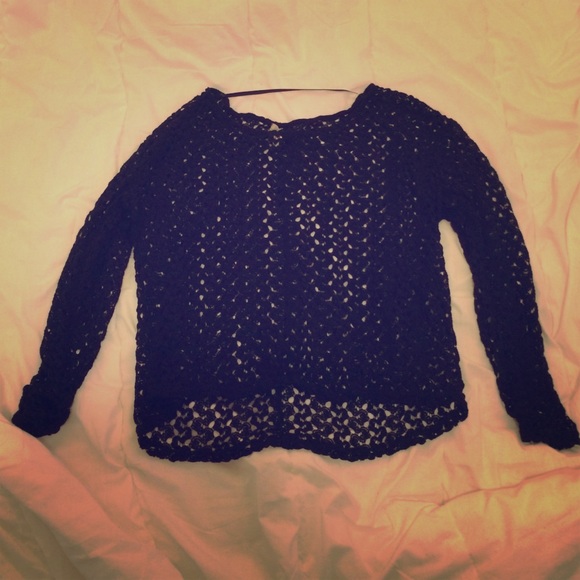 Free People crocheted sweater