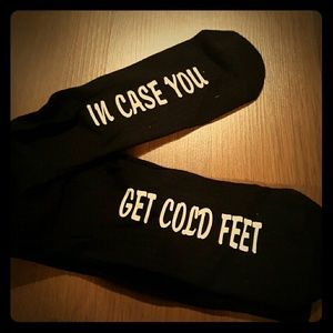 Adorable wedding dress socks