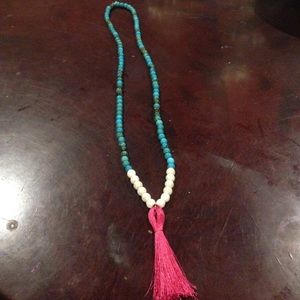 Handmade tassel necklace