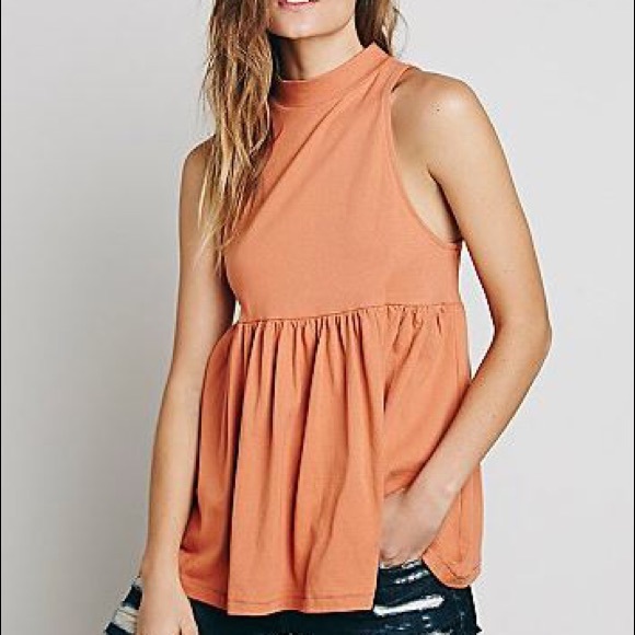 Free People Mock Neck Tunic-OLIVE GREEN