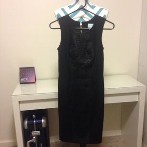 Tracy Reese Black dress knee length sz0