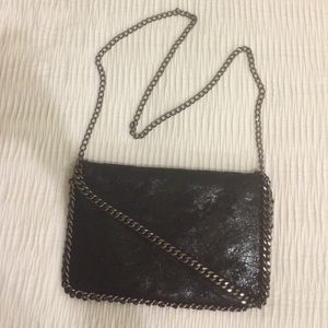 Black & Gun Metal Bag/Clutch