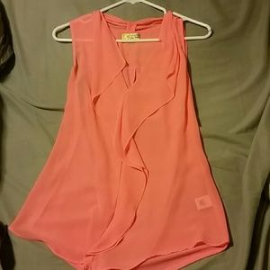Coral vera wang tank top