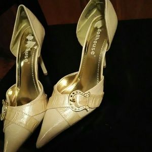 Pointy toe dollhouse heels