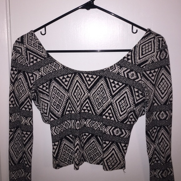 Tribal crop top