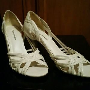 Nice open toe white shoes